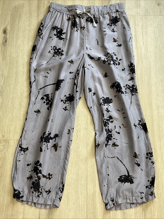 Poetry Pants - Poetry Luxurious Silk/Suede Crepe de Chine Trouser Pants w/ Drawstring Waist